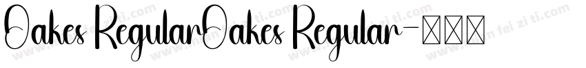 Oakes RegularOakes Regular字体转换